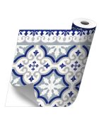 Stickers en rouleau Flocons bleu multicolore - 50x100 cm