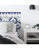 Stickers en rouleau Flocons bleu multicolore - 50x100 cm