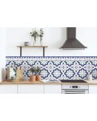 Stickers en rouleau Flocons bleu multicolore - 50x100 cm