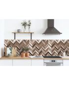 Stickers en rouleau Calgary multicolore - 50x100 cm