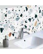 Stickers en rouleau Terrazo 1 multicolore - 50x100 cm