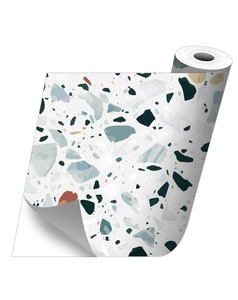 Stickers en rouleau Terrazo 1 multicolore - 50x100 cm