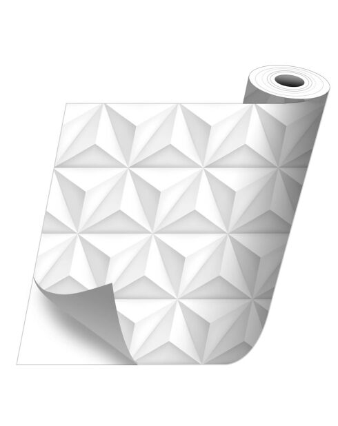 Stickers en rouleau Triangulos 3d multicolore - 50x100 cm