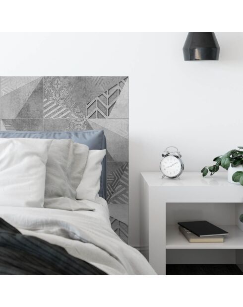 Stickers en rouleau Geométrico gris multicolore - 50x100 cm
