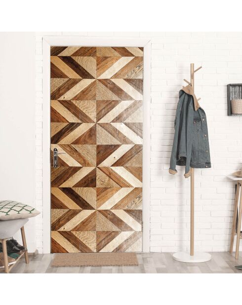 Stickers en rouleau Rombos madera multicolore - 50x100 cm