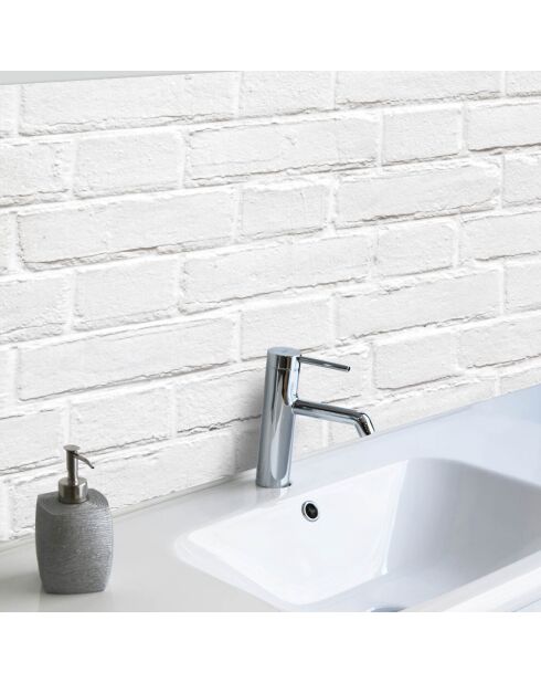 Stickers en rouleau Muro ladrillo blanco multicolore - 50x100 cm
