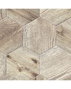 Stickers en rouleau Hexagonos madera 2 multicolore - 50x100 cm