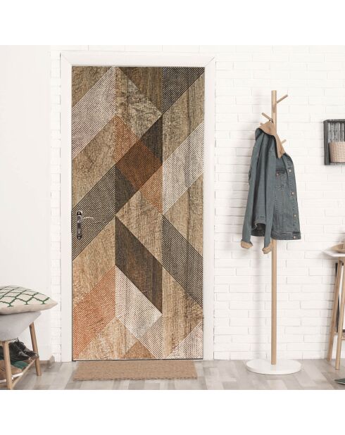 Stickers en rouleau Maderas lineas multicolore - 50x100 cm