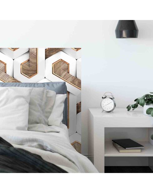 Stickers en rouleau 3d white multicolore - 50x100 cm