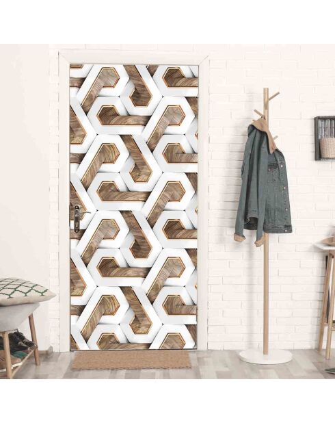 Stickers en rouleau 3d white multicolore - 50x100 cm
