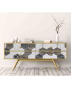 Stickers en rouleau Hexamarble multicolore - 50x100 cm