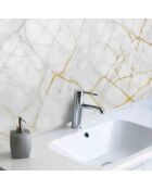 Stickers en rouleau Marble golden touch multicolore - 50x100 cm