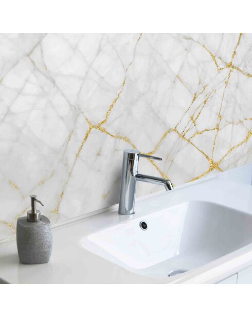 Stickers en rouleau Marble golden touch multicolore - 50x100 cm