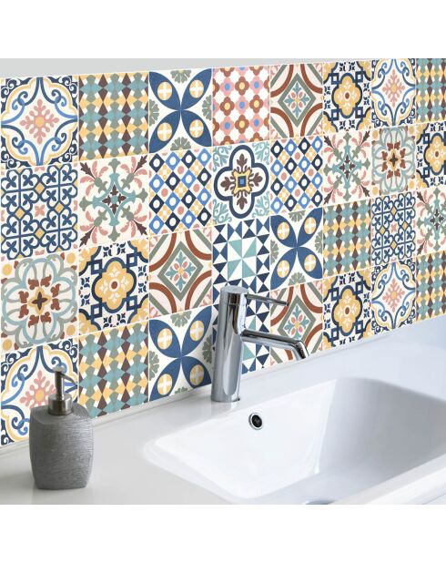 Stickers en rouleau Puig i Cadafalch multicolore - 65x100 cm