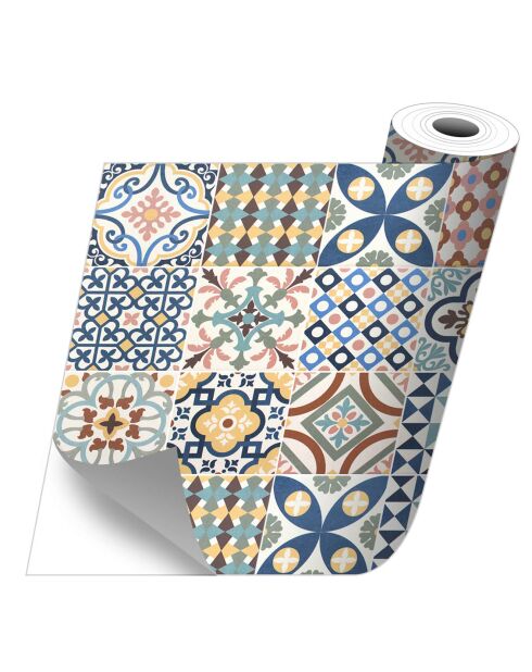Stickers en rouleau Puig i Cadafalch multicolore - 65x100 cm