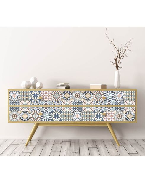 Stickers en rouleau Puig i Cadafalch multicolore - 65x100 cm