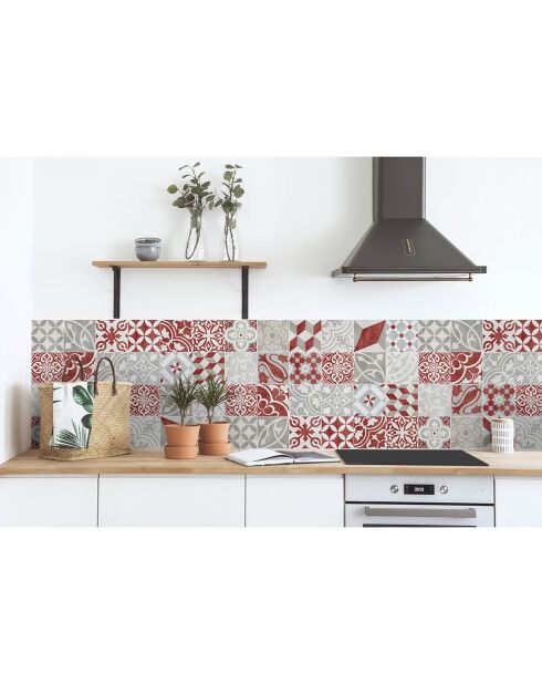 Stickers en rouleau Antique rojo multicolore - 65x100 cm
