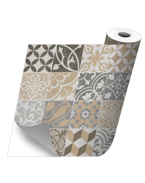 Stickers en rouleau Antique sepia multicolore - 65x100 cm