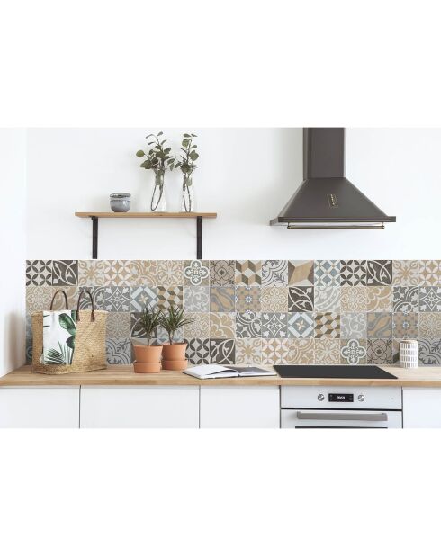 Stickers en rouleau Antique sepia multicolore - 65x100 cm