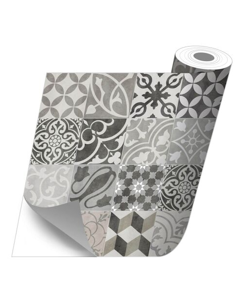 Stickers en rouleau Antique gris multicolore - 65x100 cm