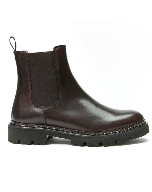 Chelsea Boots en Cuir Jenna marron