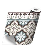 Stickers en rouleau Flocons agua-marina multicolore - 65x100 cm