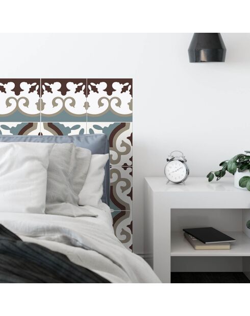 Stickers en rouleau Flocons agua-marina multicolore - 65x100 cm