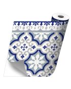 Stickers en rouleau Flocons bleu multicolore - 65x100 cm