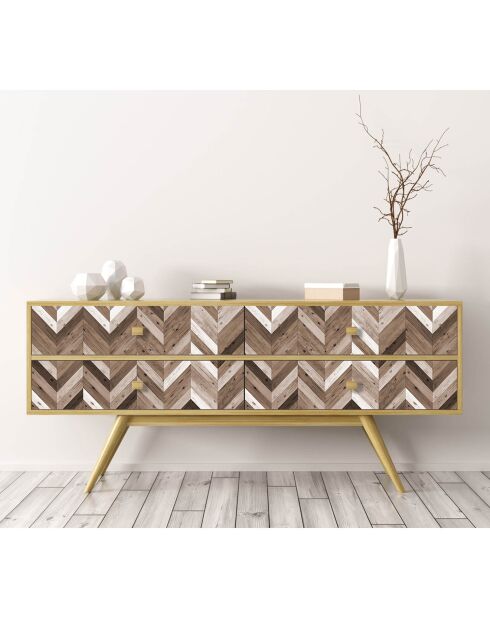 Stickers en rouleau Calgary multicolore - 65x100 cm