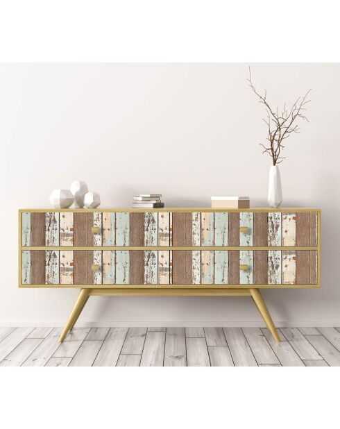 Stickers en rouleau Industrial multicolore - 65x100 cm