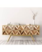 Stickers en rouleau Rombos madera multicolore - 65x100 cm