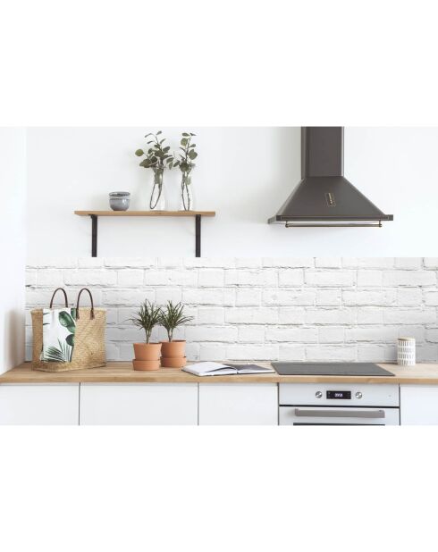 Stickers en rouleau Muro ladrillo blanco multicolore - 65x100 cm