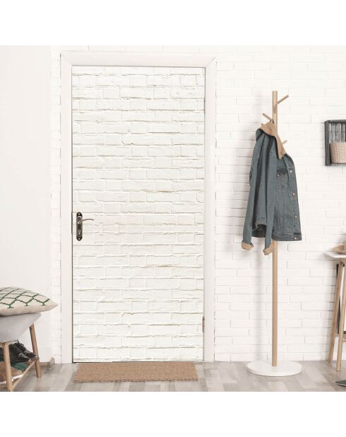 Stickers en rouleau Muro ladrillo blanco multicolore - 65x100 cm