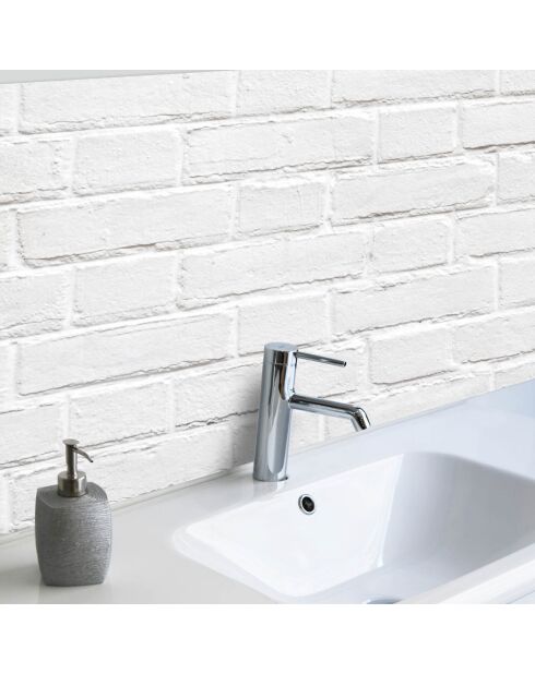 Stickers en rouleau Muro ladrillo blanco multicolore - 65x100 cm