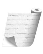Stickers en rouleau Muro ladrillo blanco multicolore - 65x100 cm