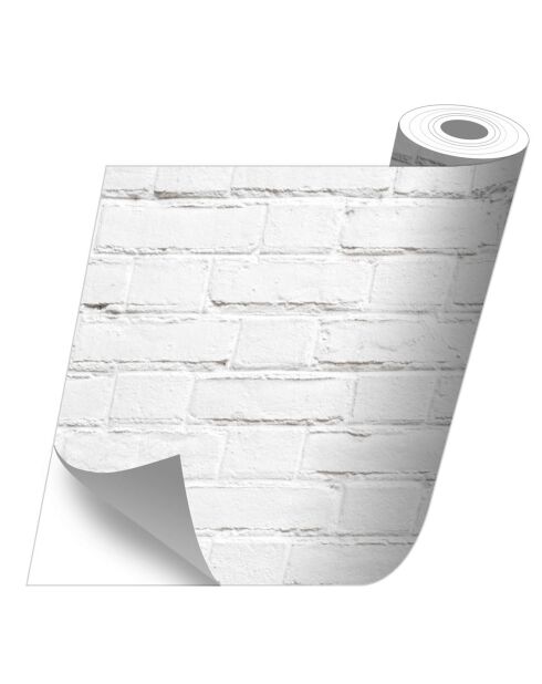 Stickers en rouleau Muro ladrillo blanco multicolore - 65x100 cm