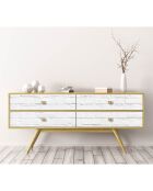 Stickers en rouleau Muro ladrillo blanco multicolore - 65x100 cm