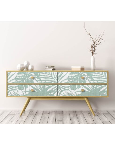 Stickers en rouleau Paraiso verde multicolore - 65x100 cm