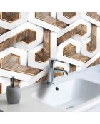 Stickers en rouleau 3d white multicolore - 65x100 cm