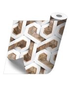 Stickers en rouleau 3d white multicolore - 65x100 cm