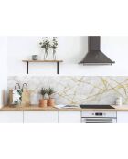 Stickers en rouleau Marble golden touch multicolore - 65x100 cm