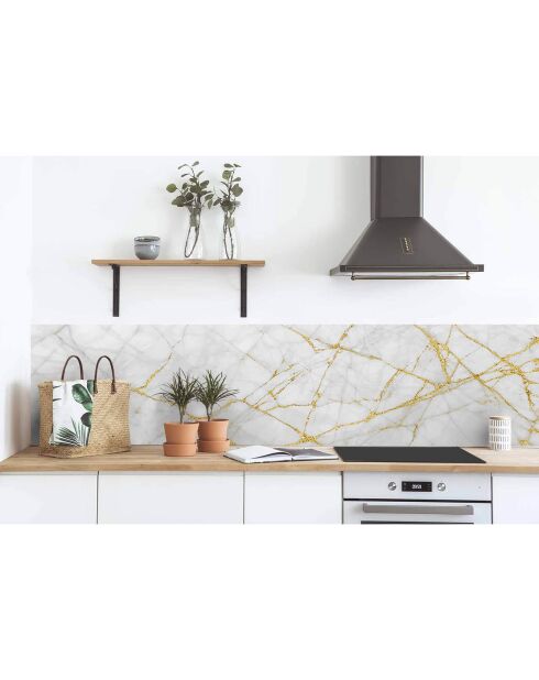 Stickers en rouleau Marble golden touch multicolore - 65x100 cm