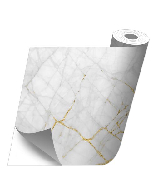Stickers en rouleau Marble golden touch multicolore - 65x100 cm