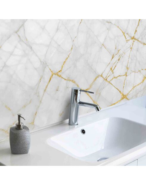 Stickers en rouleau Marble golden touch multicolore - 65x100 cm