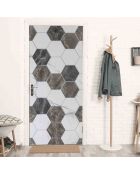 Stickers en rouleau Hexamarble multicolore - 65x100 cm