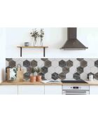 Stickers en rouleau Hexamarble multicolore - 65x100 cm