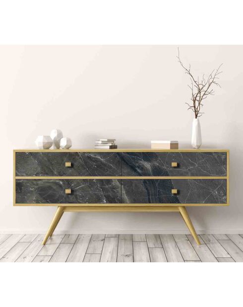 Stone 2 meerkleurige rolstickers - 65x100 cm