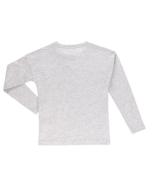 T-Shirt en Coton Vermeil manches longues gris