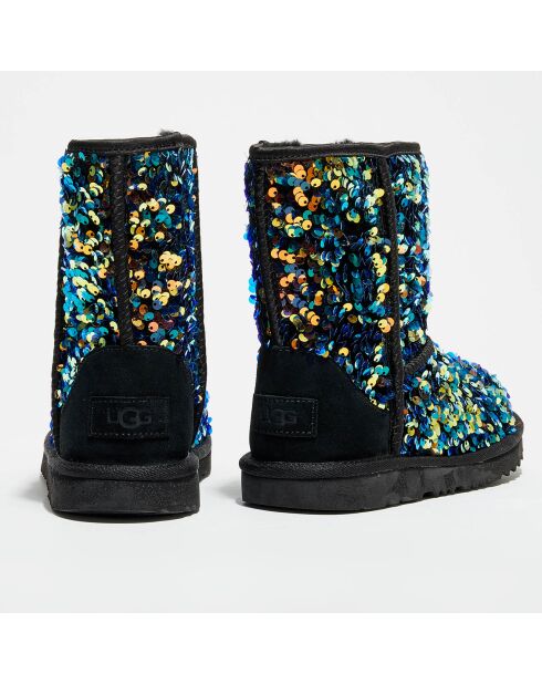 Boots fourrées Laine à Sequins Classic II Stellar noires