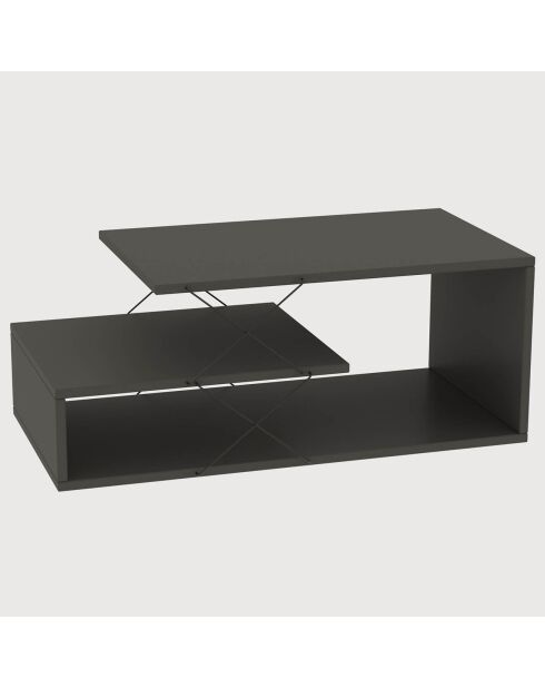 Table basse Cayenne anthracite  - 100x50x40 cm
